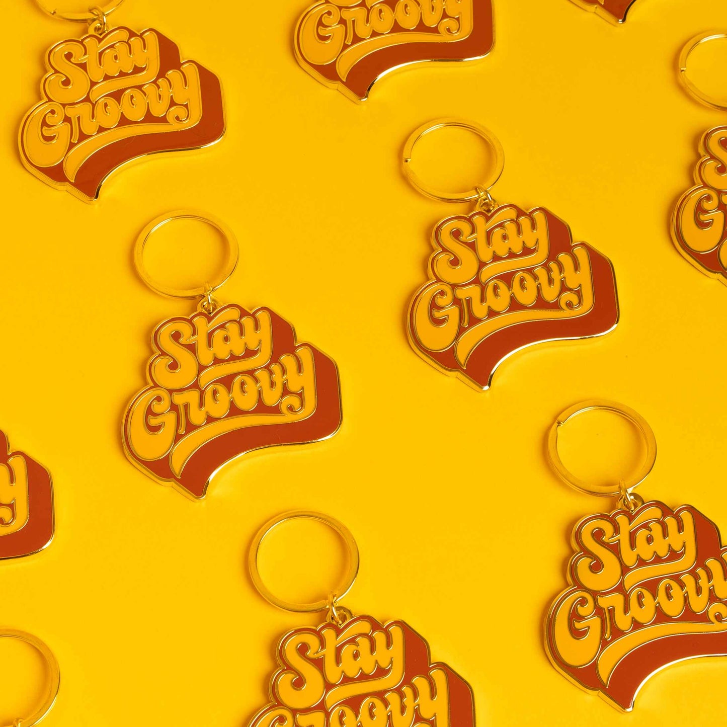 Stay Groovy Keychain